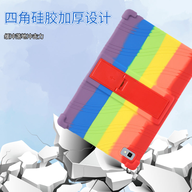 Applicable to Blackview TAB 8E flat plate protective case 10.1 inch hemming with bracket anti-drop silicone protective case Protect cace