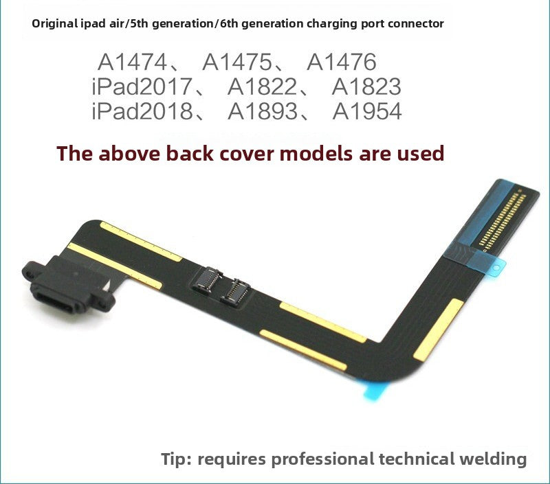 iPad5 tail plug cable iPad Air charging port 6th generation A1822 A1823 A1893 a1954 charging port