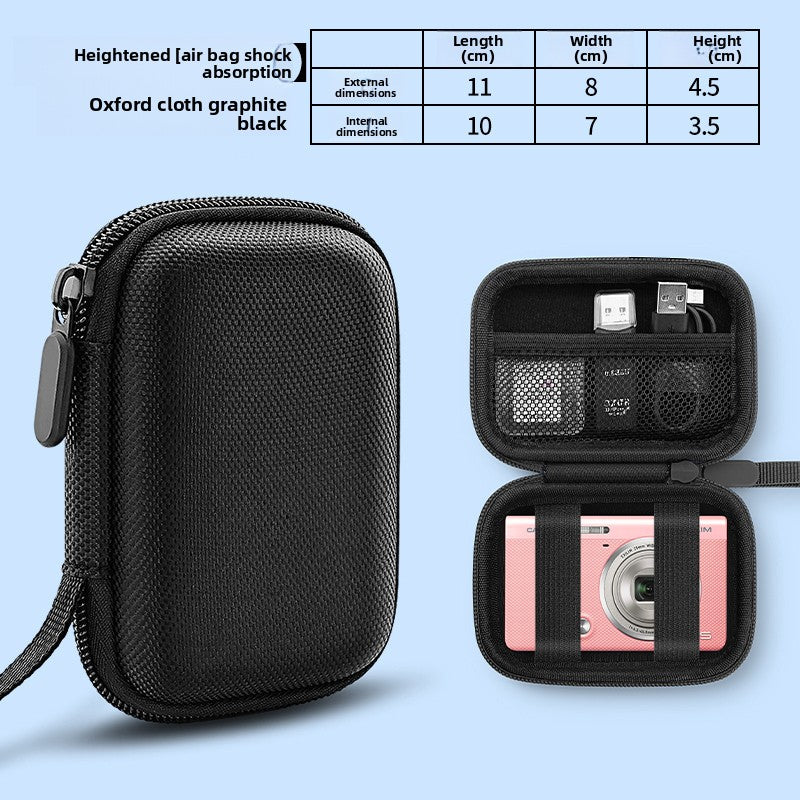 OLYSON CCD Camera Bag Small Camera Case Card Storage Box Digital Camera for Sony Canon ixus Fuji Nikon Samsung Panasonic Hard Case Drop-proof Waterproof Portable Bag Digital camera accessories