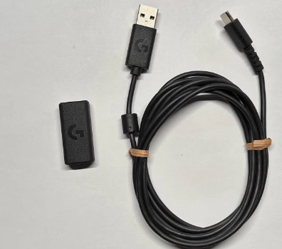 Mouse adapter data charging cable for Logitech GPW G502X/PLUS G502 G703/G900/G903 G913/G913TKL MX2/2S MX3/3S/keys G502hero/SE/KDA G402 G304 GPW GEN2 GEN3 GEN4 GEN1 Mouse RECIEVER adapter Laptop accessories
