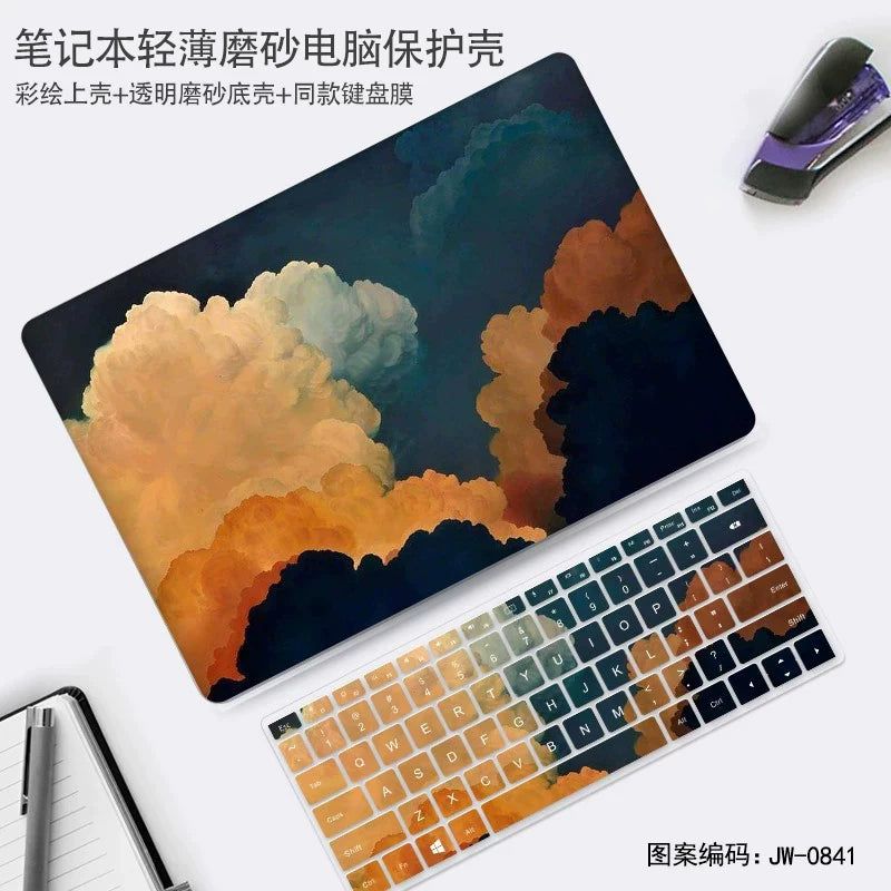 Oil painting wind protective case for Huawei 11 "12" 13 "14" 15 "16" matebook 14 MateBook XPro 16S 13S MateBook D14/SE Honor MagicBook X 15 16 protective case, notebook case film Laptop accessories