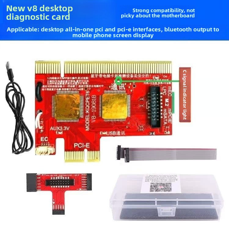 Computer troubleshooting card debugging test card Notebook main board detection card Support USB/PCI/LPC socket Laptop Mobile Phone Repair tools