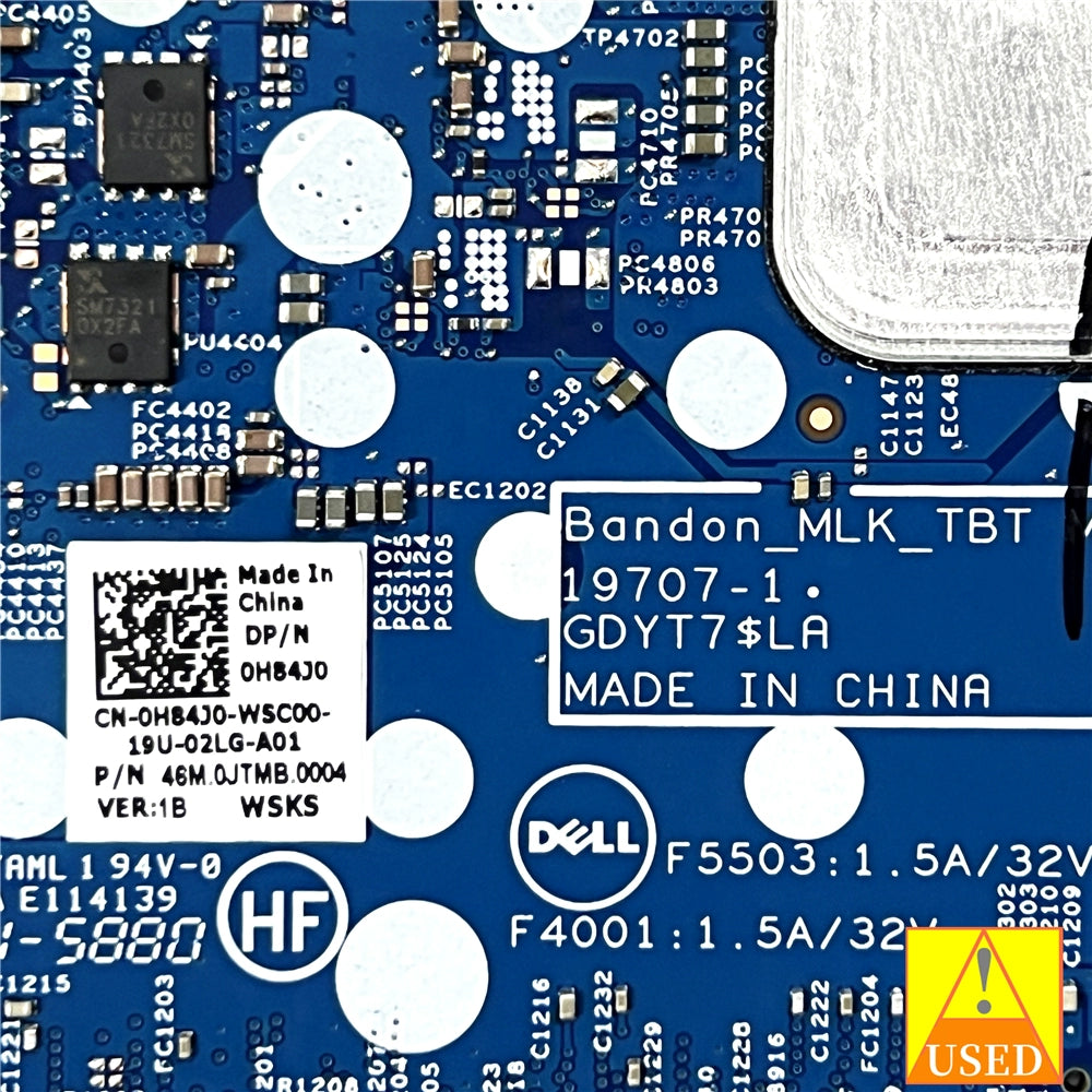 (Shipping fee not include)DELLmotherboard system board 5310 0H84J0 SRGKX i5-10310U GM 19707-1