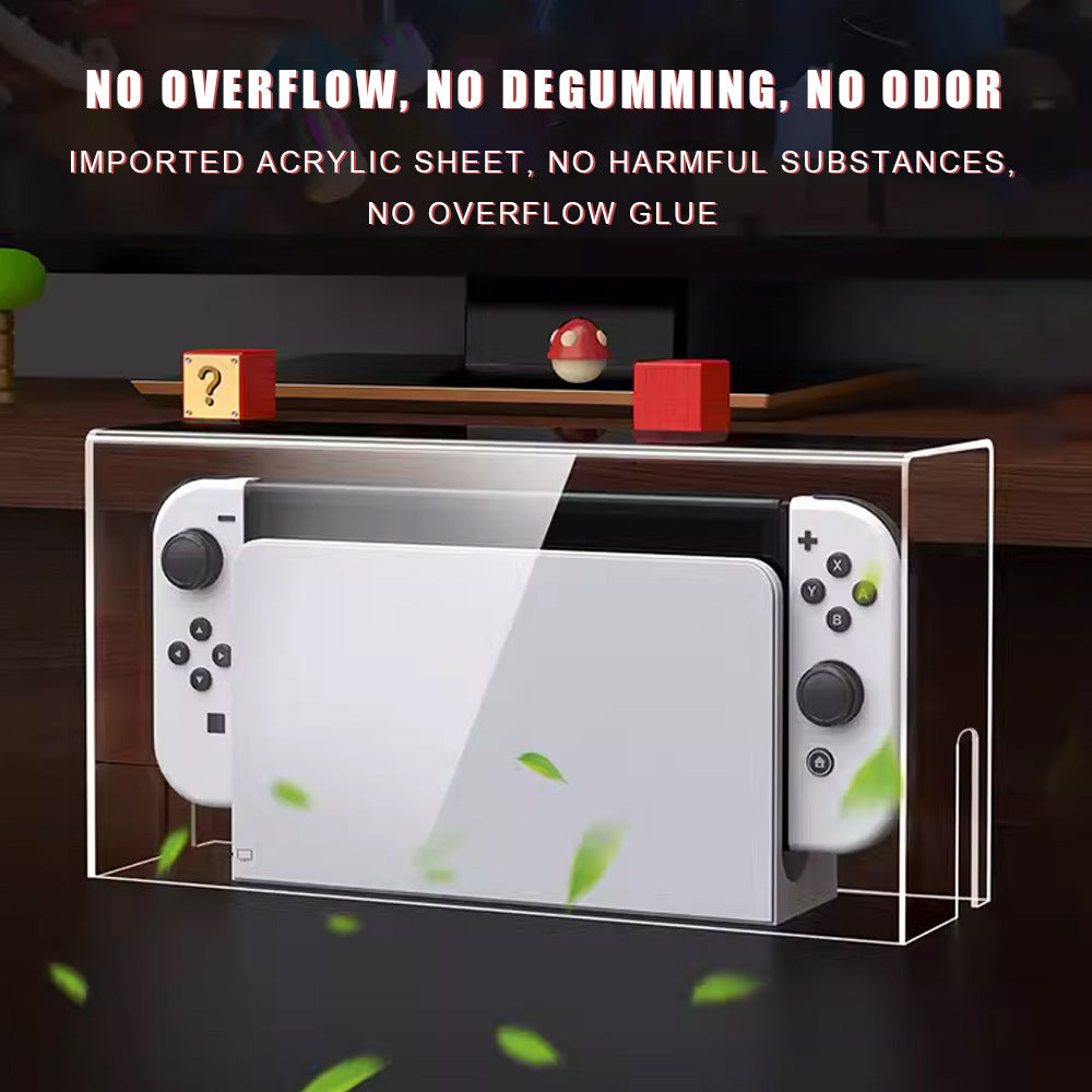 Switch acrylic dust cover SWITCH OLED game console box NS acrylic dust protective case