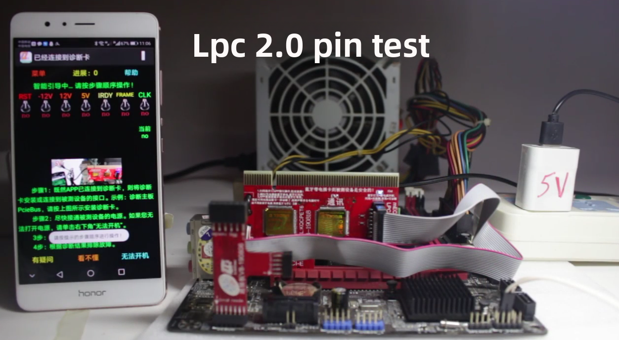 Computer troubleshooting card debugging test card Notebook main board detection card Support USB/PCI/LPC socket Laptop Mobile Phone Repair tools