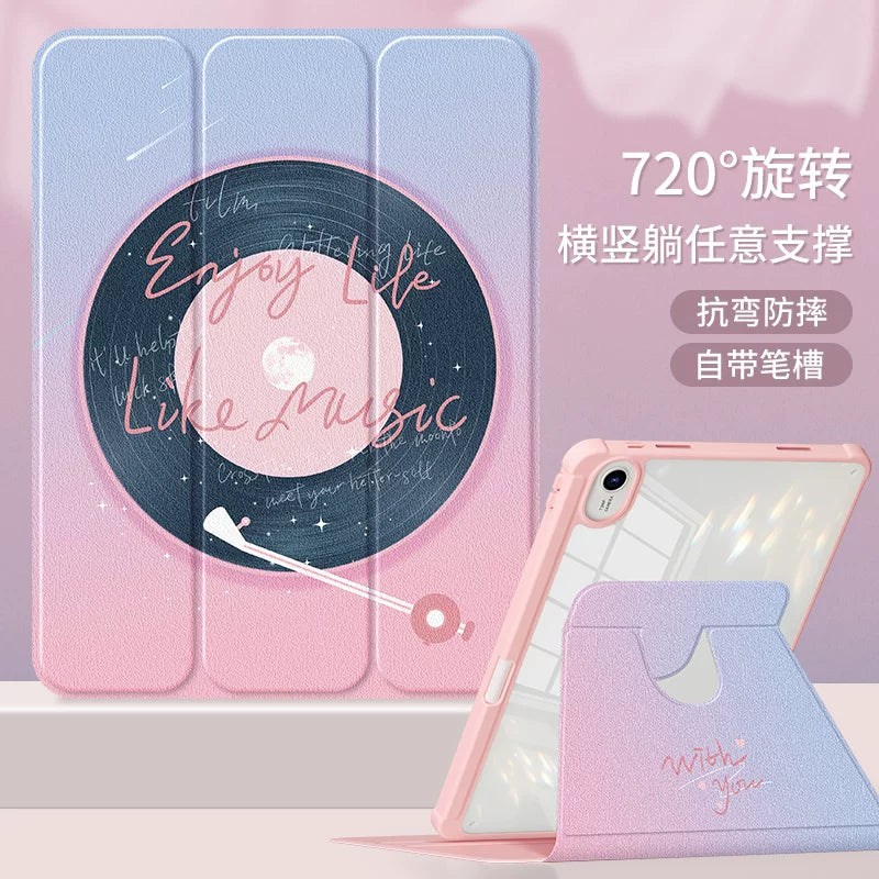 For Huawei matepadair protective case matepad11 flat case 2023 new matepadpro10.8 anti-bend 11.5 inch se acrylic 10.4 all-inclusive anti-drop Tablet Accessories