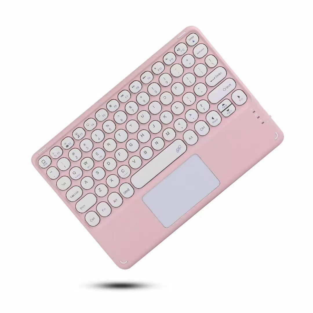 For iPad Tablet Keyboard 10 Inch Round Cap Color Touchpad Touch Bluetooth Keyboard Round Keycap Huawei Keyboard protective Accessories