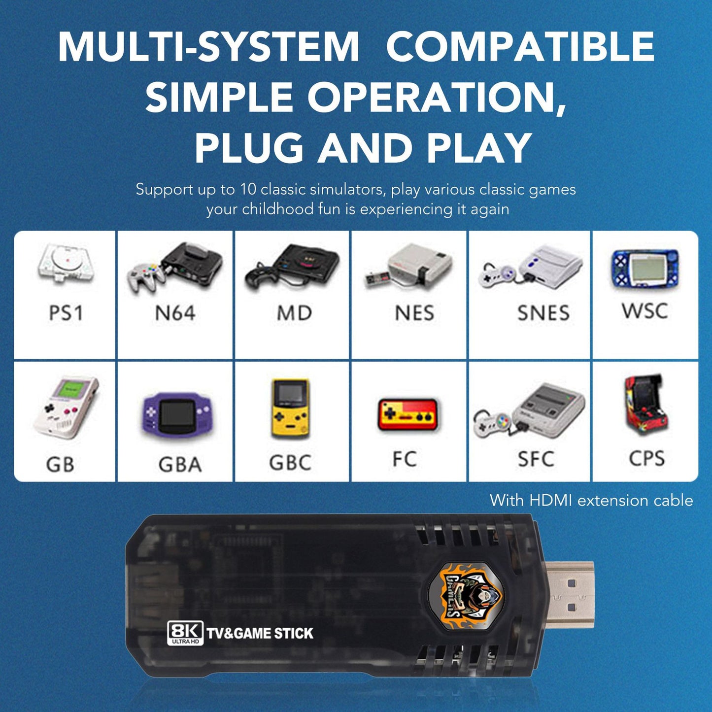 X8 dual system TV box + game two-in-one game stick 8K high definition TV game set-top box