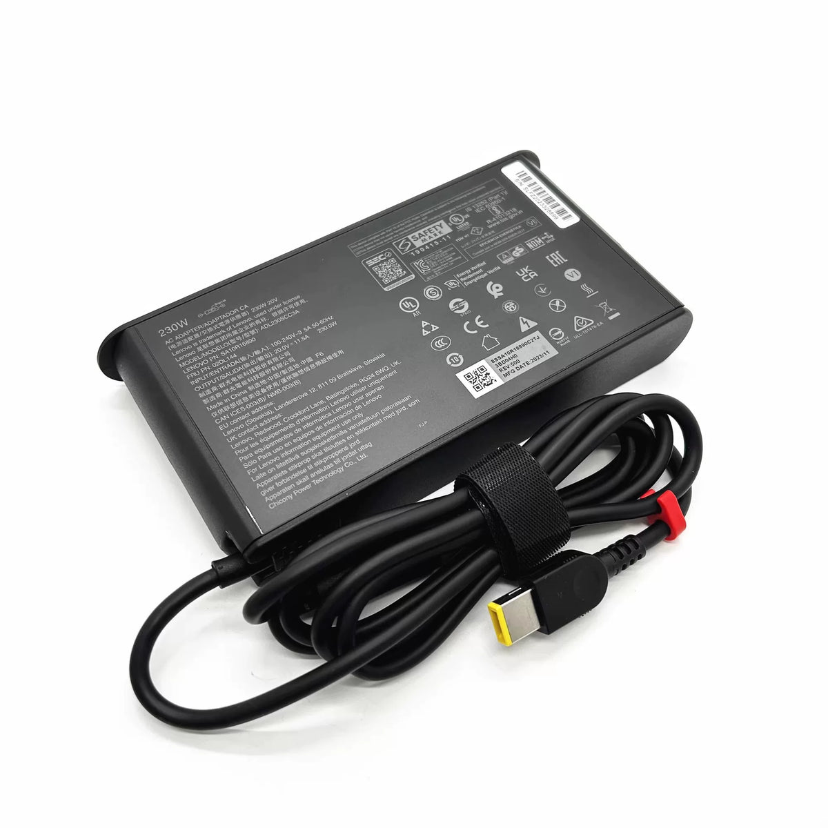 Genuine New Adapter ADL230SCC3A SA10R16890 02DL144 230W 20V11.5A Slim Tip AC Adapter Charger for Lenovo Legion 5i Gen 9   Slim 5 ThinkBook 16p Gen 4 Y9000K R7000P P71  power supply Lenovo laptop repair parts