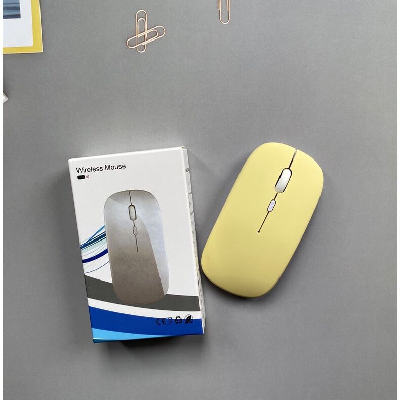 New Wireless Charging Mouse Mute Bluetooth Mouse Notebook Tablet Candy Color 2.4G Dual Mode USB Mouse protective Accessories