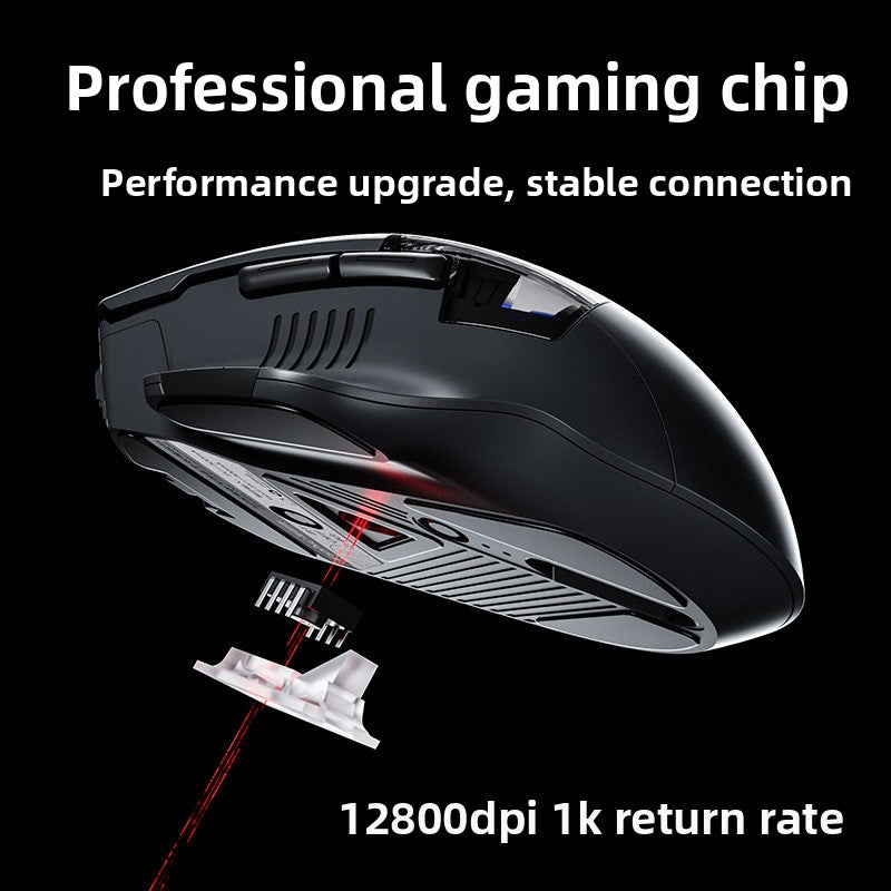 A9 Exploration Edition Bluetooth Wireless Mouse Silent Rechargeable Three-mode Office Game Glow