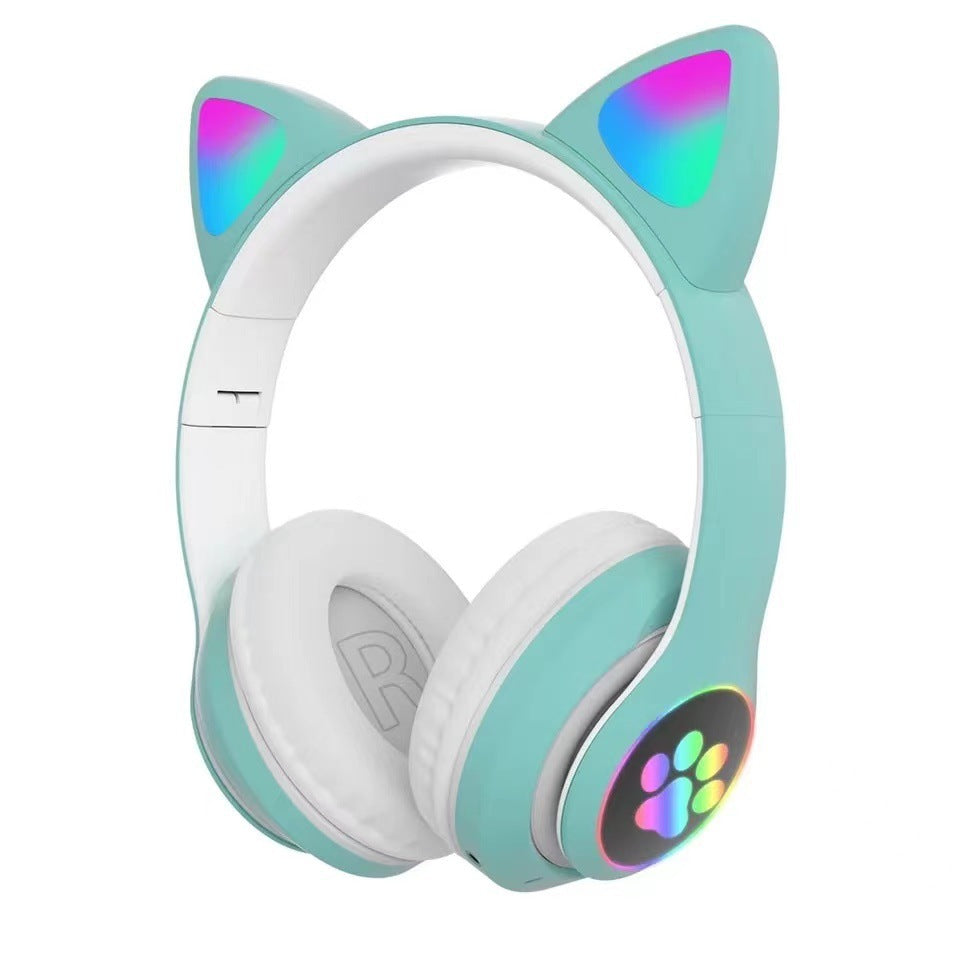 Accessories Cat Ear Luminous Headset STN-28 Girls' Cute Gaming Wireless Headset Bluetooth Headset