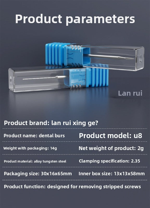 Lanrui U8 drill bit, sliding tooth screw out, broken wire at the tail of the mobile phone, alloy armor breaking, sliding tooth drill bit remover