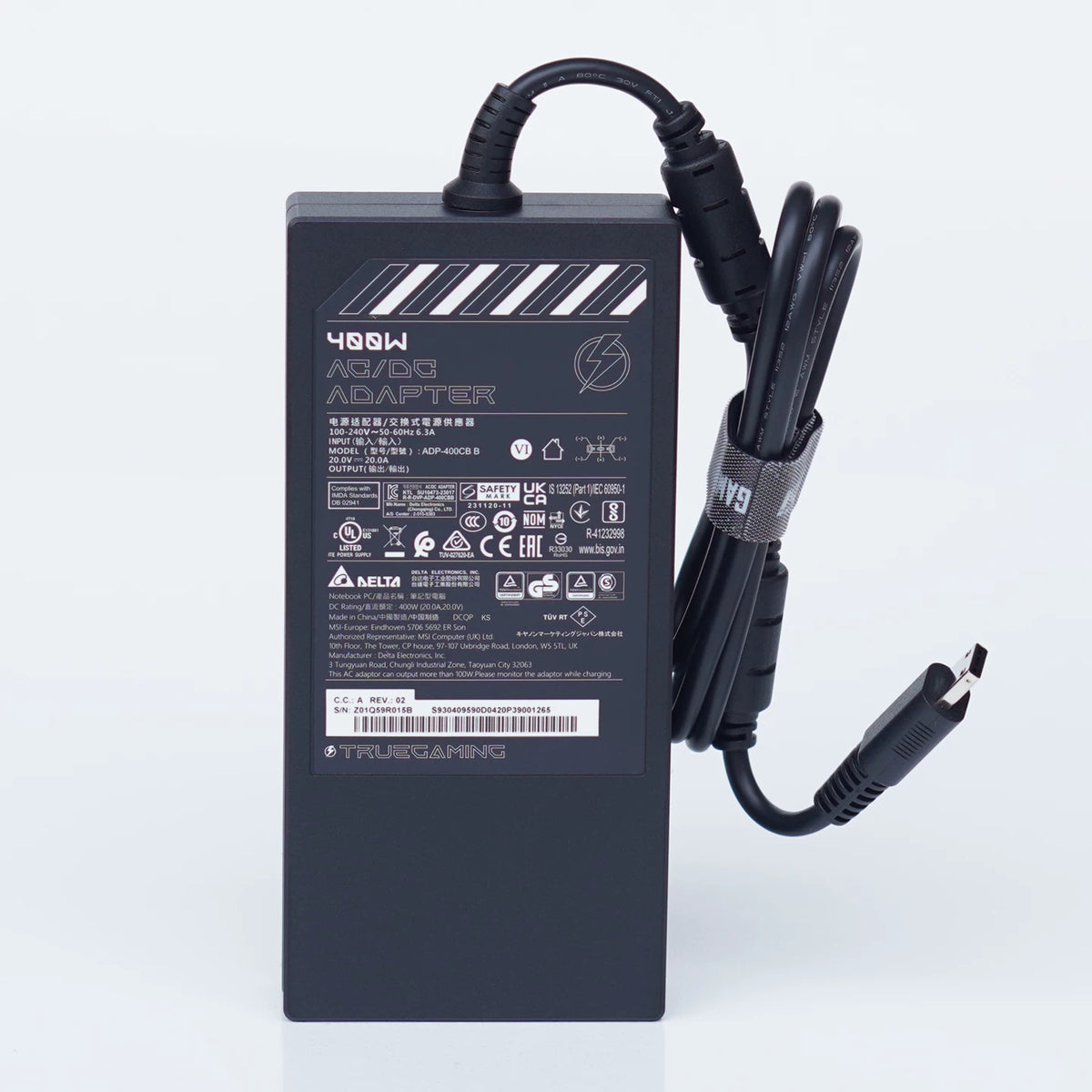 Genuine New ADP-400CB B 400W 20V 20A AC Adapter Charger for MSI Titan 18 HX A14VIG A14VHG AI A2XWJG CreatorPro X18 HX A14VKSG A14VMG Vector Raider 18pro Power supply MSI laptop repair parts