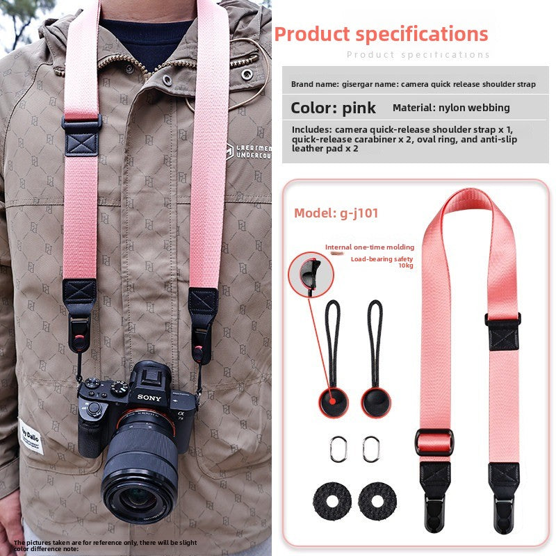 Camera Quick Release Strap for Canon Sony Fuji XM5 R10 Z30 Convenient Quick Release Shoulder Strap Compatible with pd  Digital camera accessories