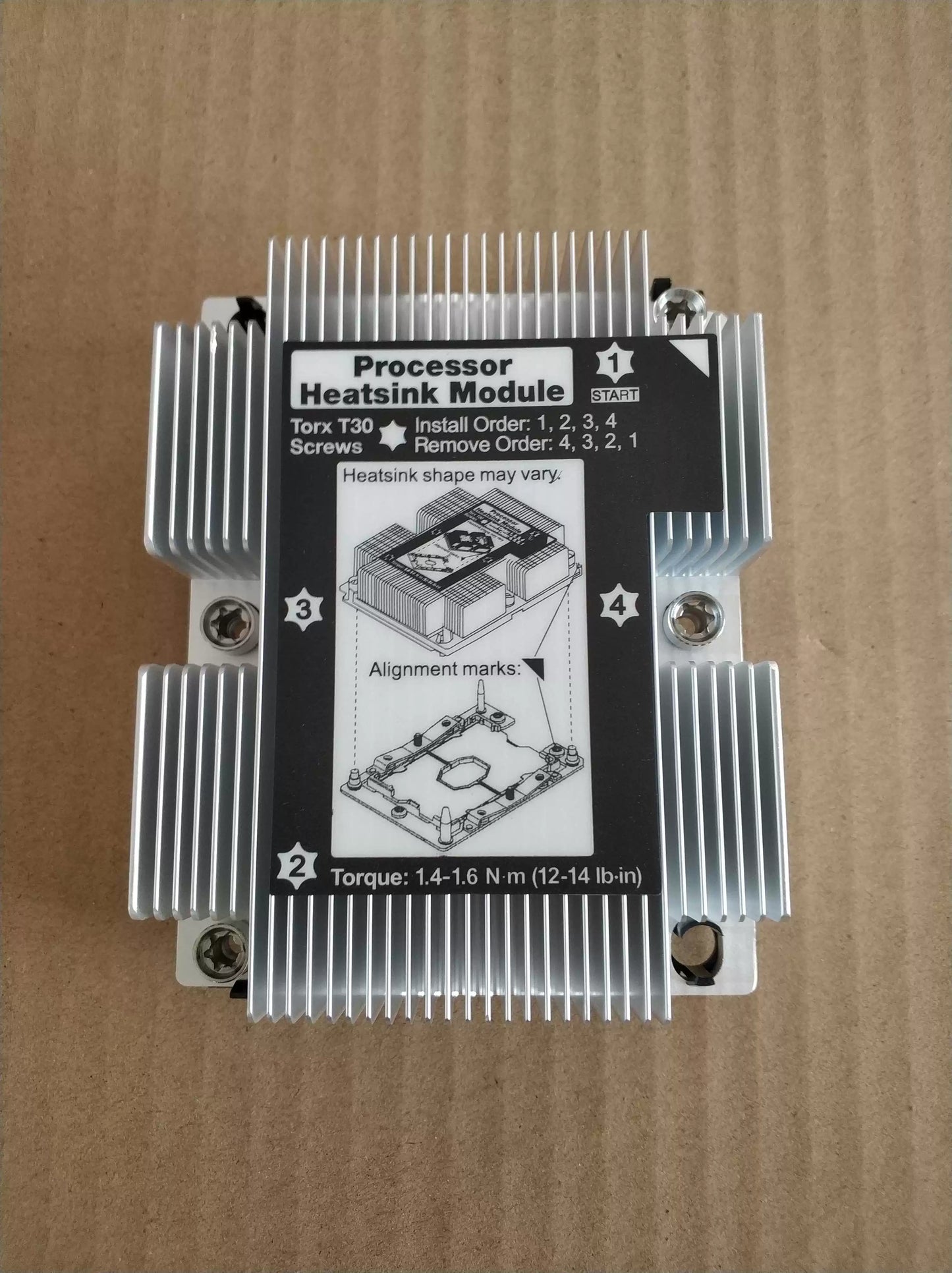 Servicer Lenovo SR850/860 heat sink 01KP656.