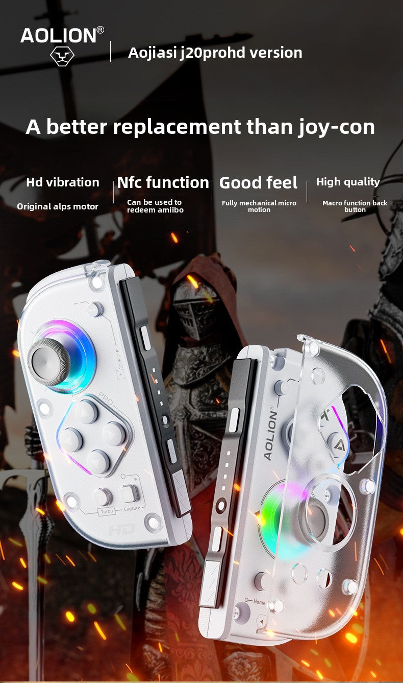 Auga Lion J20Pro Knight wireless gamepad Hall rocker mechanical button switch left and right handle