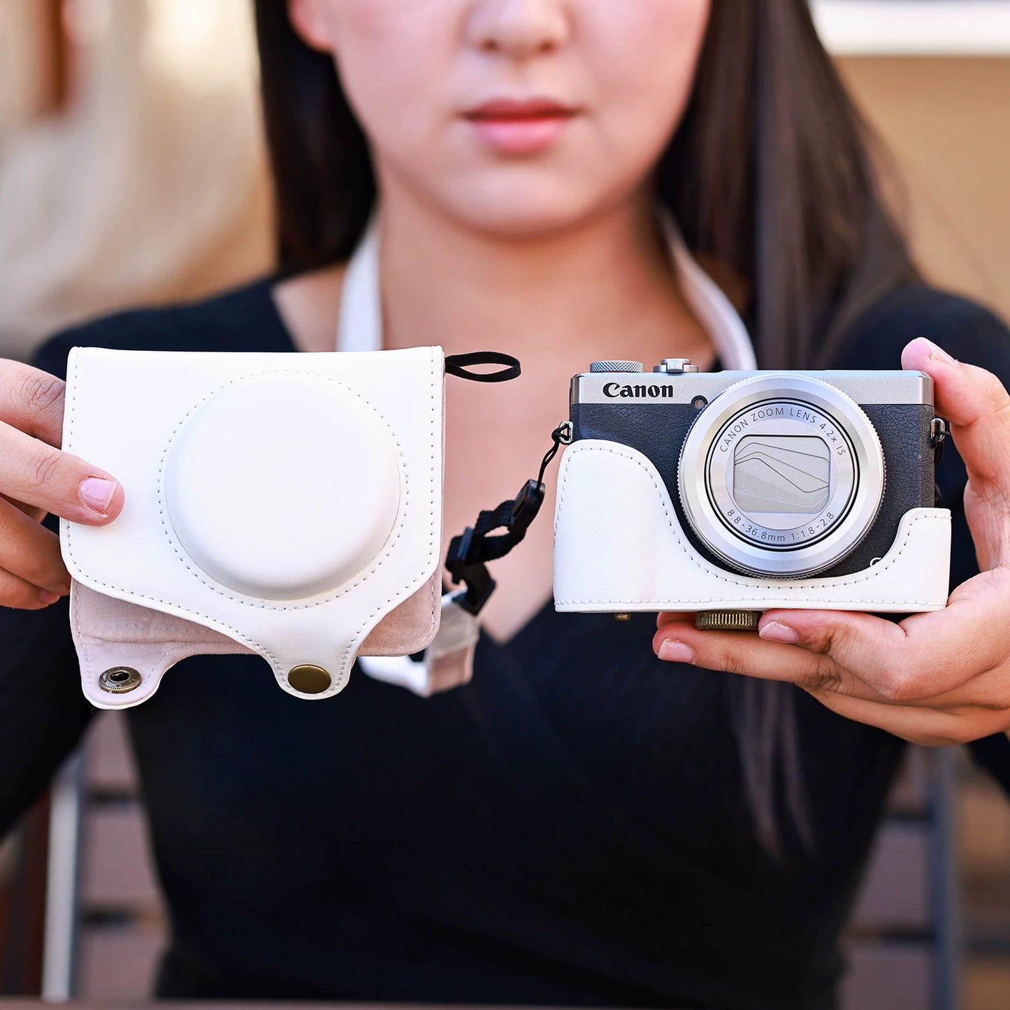 Suitable for Canon G7X3 Protective Case G7X2 Camera Case G11 G12G15/16 G1X2 Leather Case Camera Case Digital camera accessories