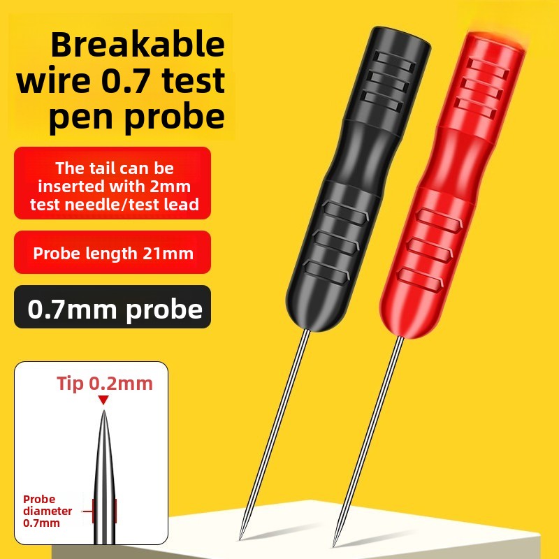 Multimeter probe pen extra tip steel needle thin needle adapter lengthened extension replacement needle can be broken thread Repair tools