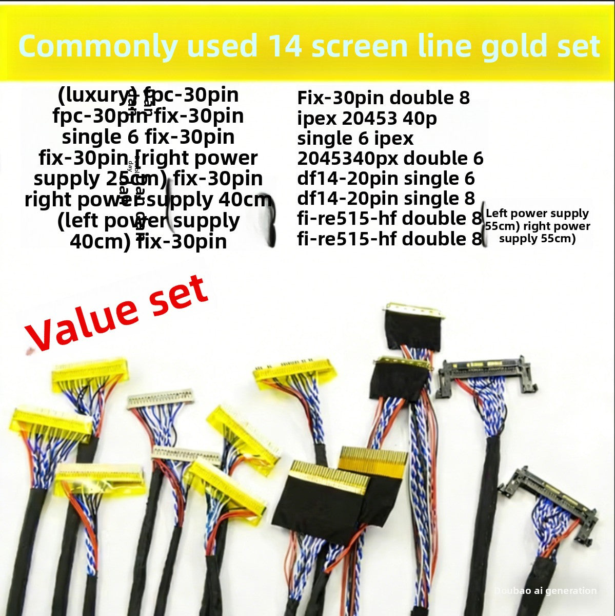 77 Programs LVDS LCD Screen display Tester Laptop LVDS Panel Test Tester Tool Laptop Repair tools