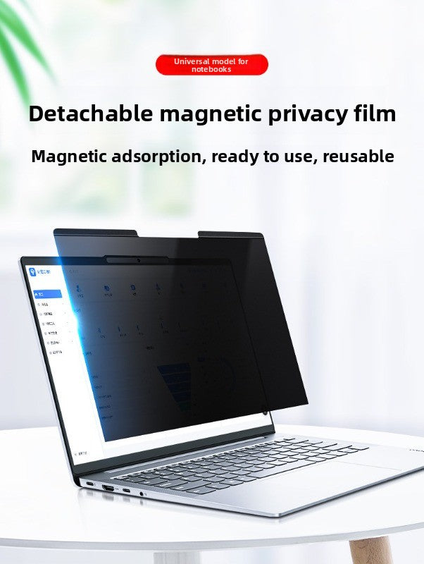 Notebook Magnetic Anti-Peeping Film for Lenovo HP Dell ASUS 13 "14" 15 "16" Removable, Anti-Peeping, Free Anti-Blue Light, Universal Anti-Reflective, Protective Film Laptop accessories