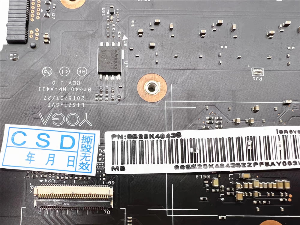 (Shipping fee not include) lenovo   motherboard system board Yoga 900-13ISK I7-6500 8G