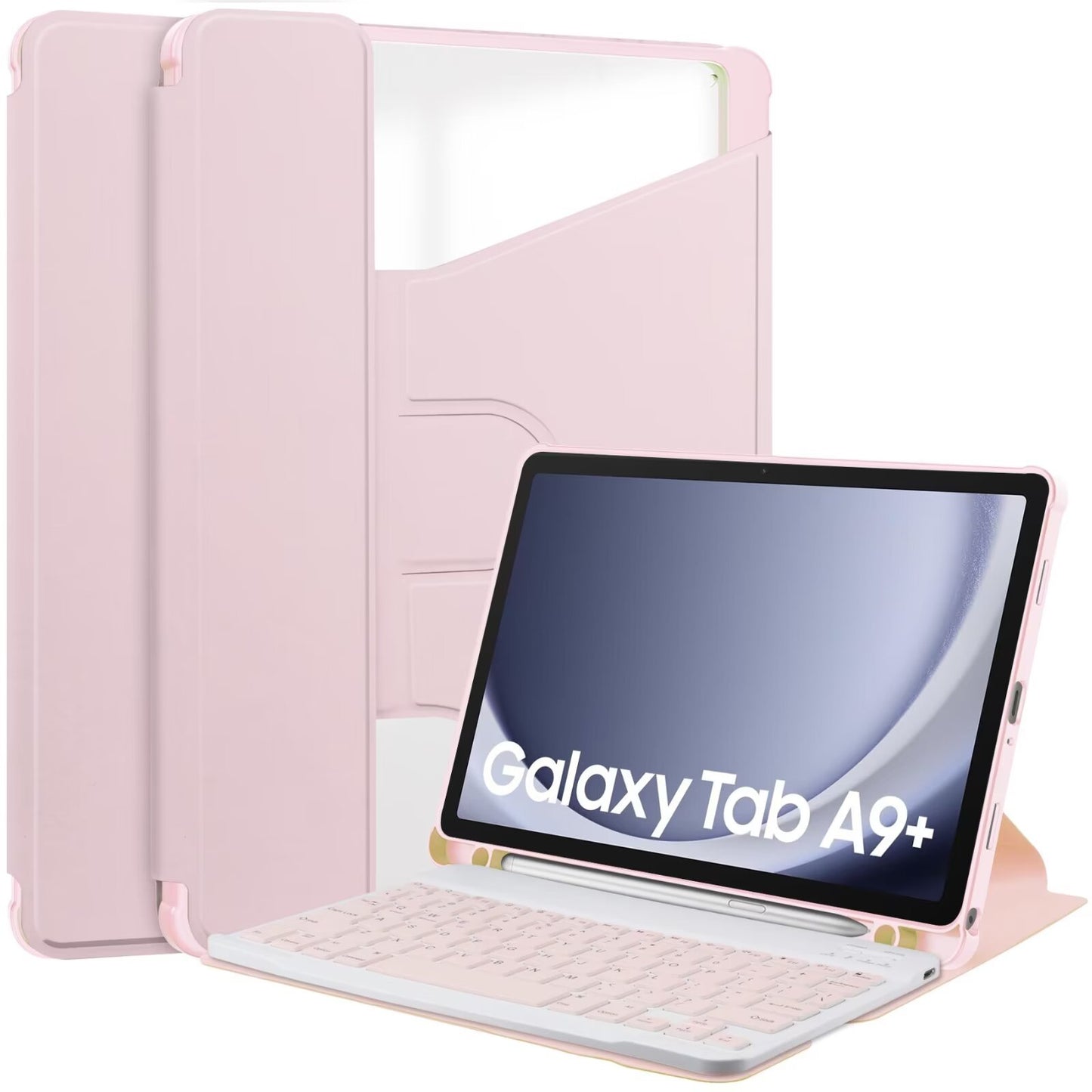 Suitable for Samsung tablet A9 + Bluetooth keyboard case X210/216B 360 ° rotating acrylic bracket protective Accessories