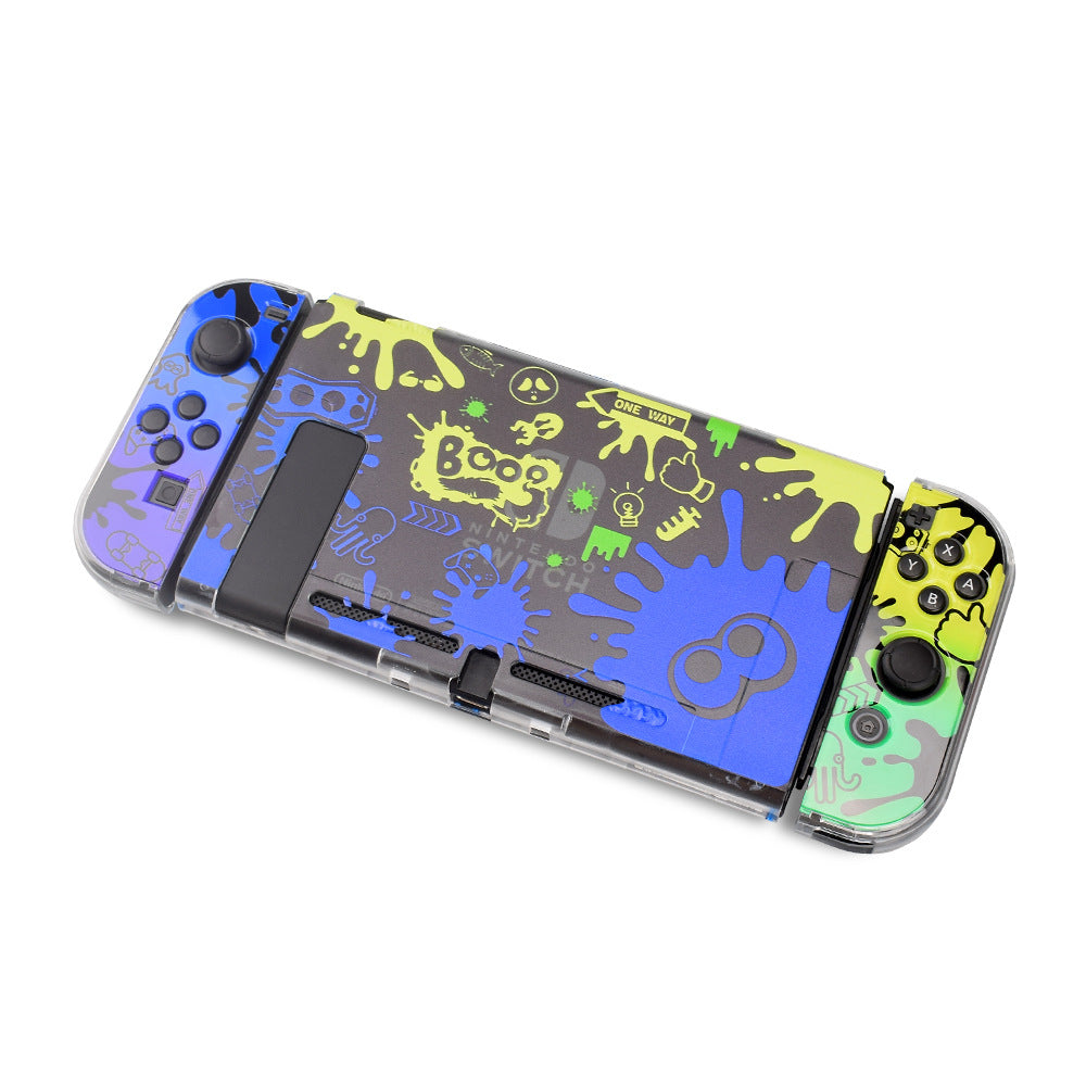 Suitable for Nintendo switch OLED protective case switch game console protective case PC color case UV pattern