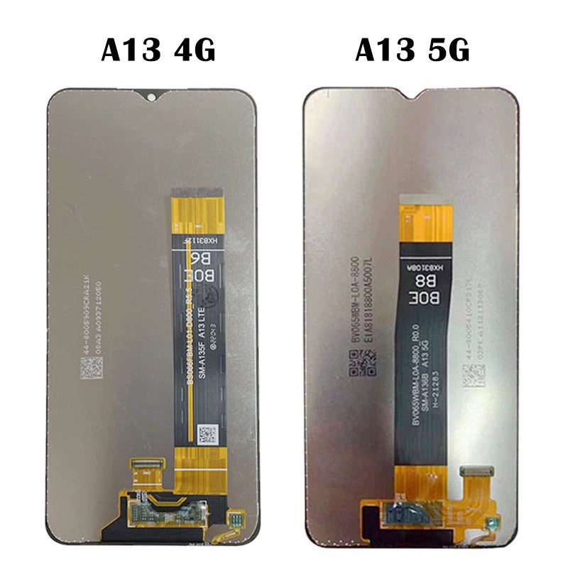 For Samsung A13 4g A135F screen assembly A13 5G A136 LCD screen display with frame inside and outside