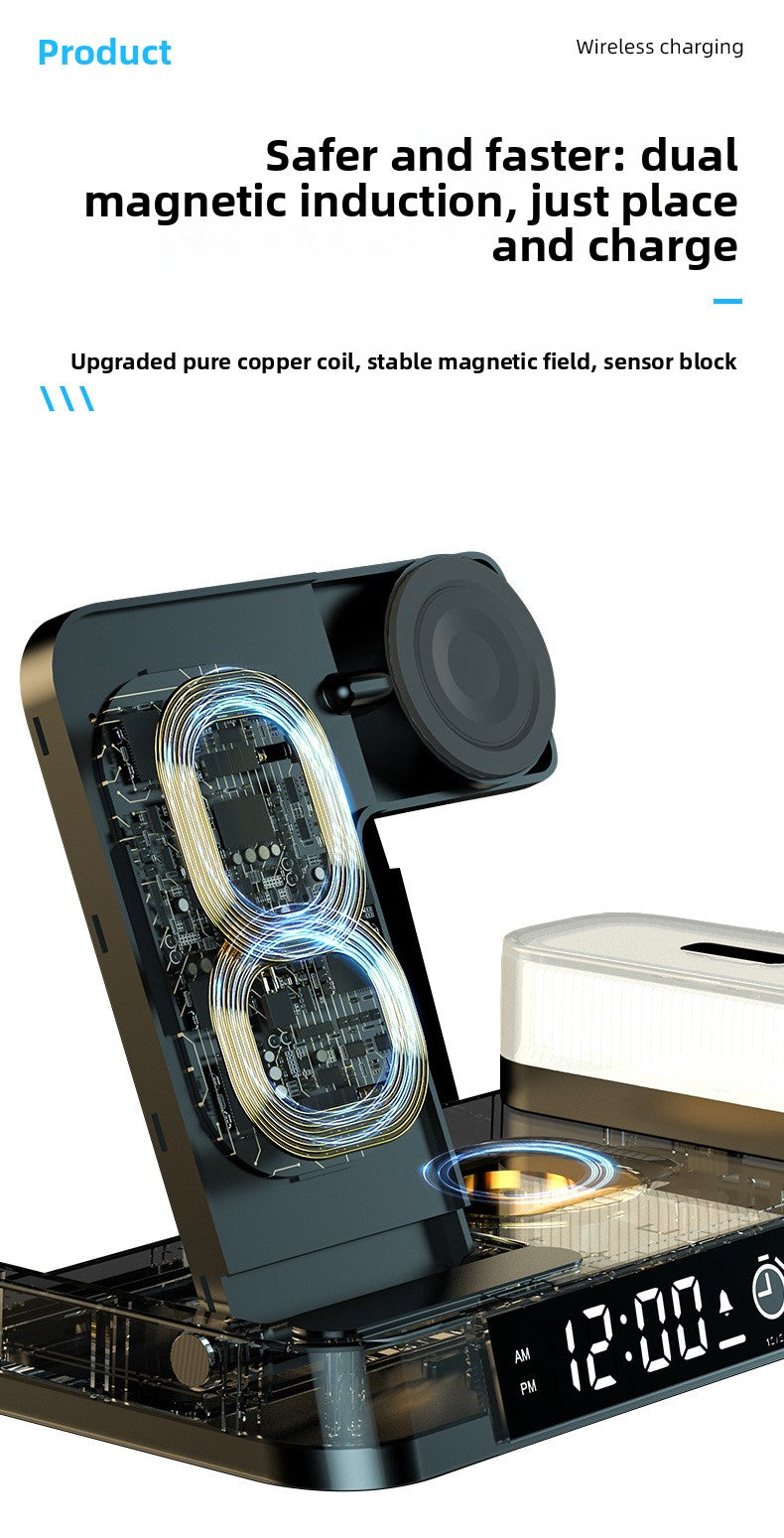 3-in-1 wireless charger multi-function digital clock 25W suitable for iPhone14/13  samsung fast charging