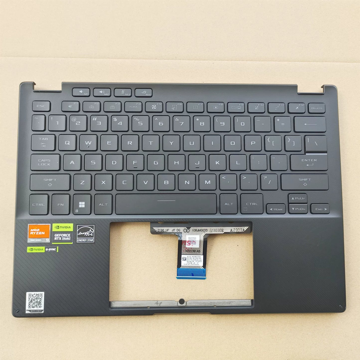 Upper case keyboard for ASUS ROG Magic 13 GV302x 2023 C-Shell Keyboard Palm Rest COVER CASE KEYOARD