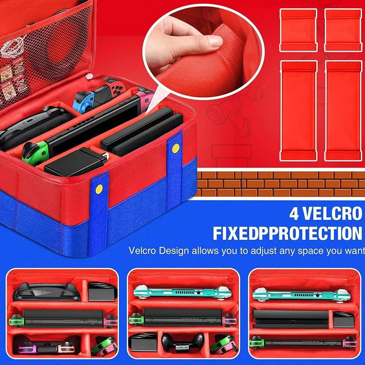Applicable to Nintendo switch host storage bag switch OLED suspenders canvas bag multi-function bag