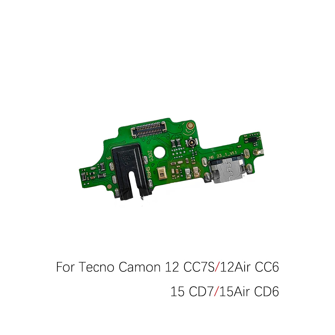 For Tecno Camon 11 12 CF7 12Pro CC9 15Pro CD8 charging port charging flex board cable