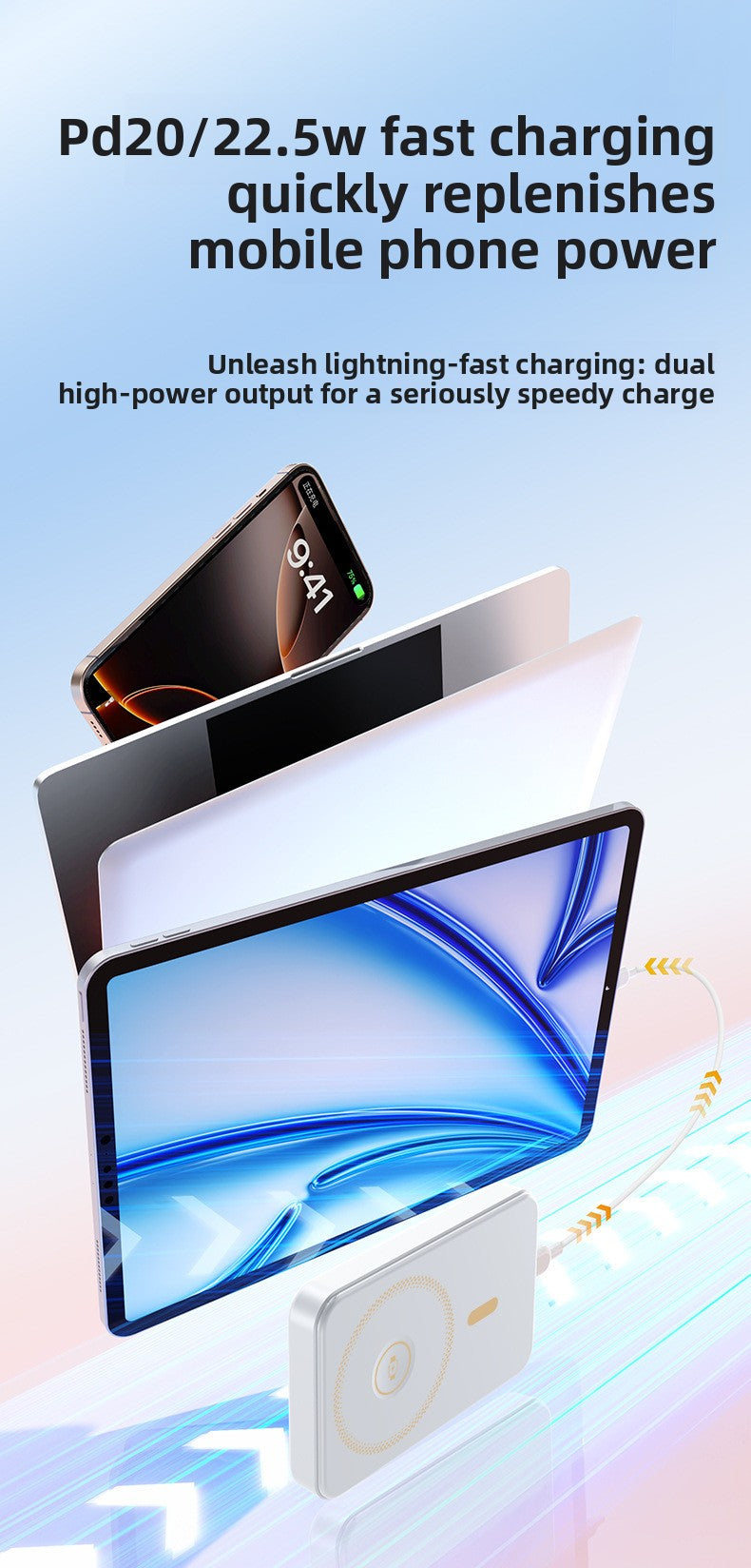 Magsafe magnetic wireless power bank super fast charging 10000 mAh rechargeable watch mobile power supply