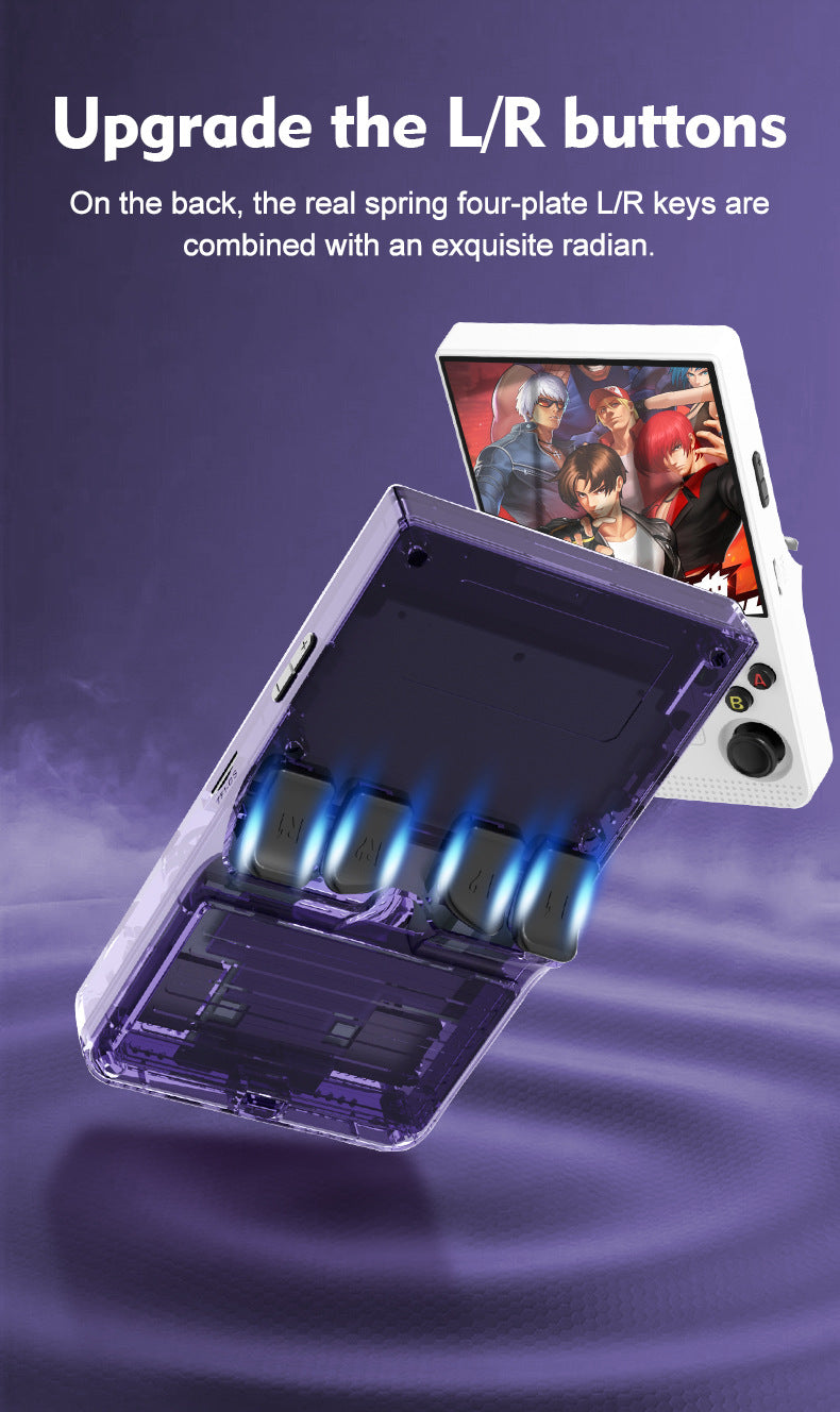 4" inch R39MAX IPS HD 64G 128G Linux Dual 3D joysticks RGB 3500mAh OTG rechargable games Handheld Game Player console