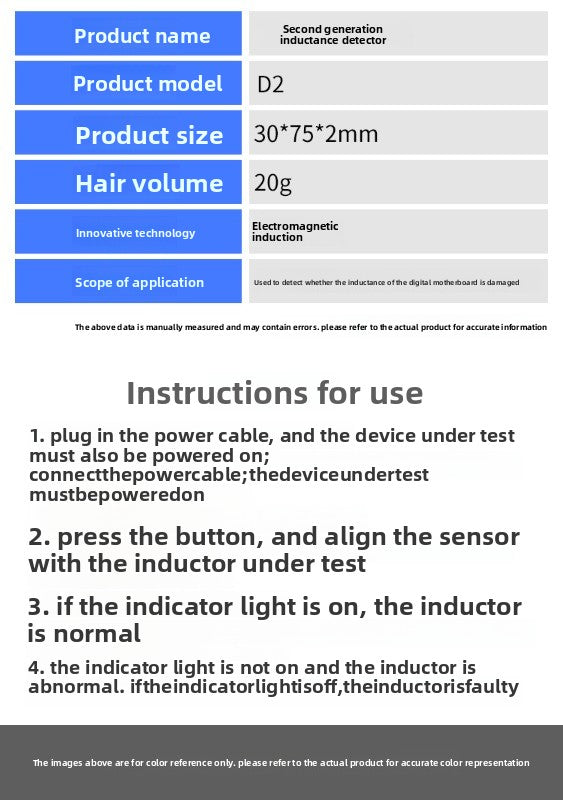 JRR inductance tester mobile phone maintenance and testing, electronic main board inductance fault investigation, electromagnetic induction measuring instrument repair tools