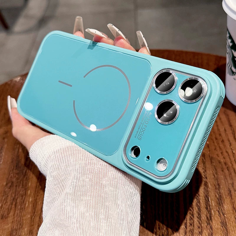 Ice heat dissipation Magnetic suction For iPhone 18promax mobile phone case New iPhone17 with lens film All-inclusive protection 16Pro Side heat dissipation and breathability 15 men's and women's cases Phone Accessories