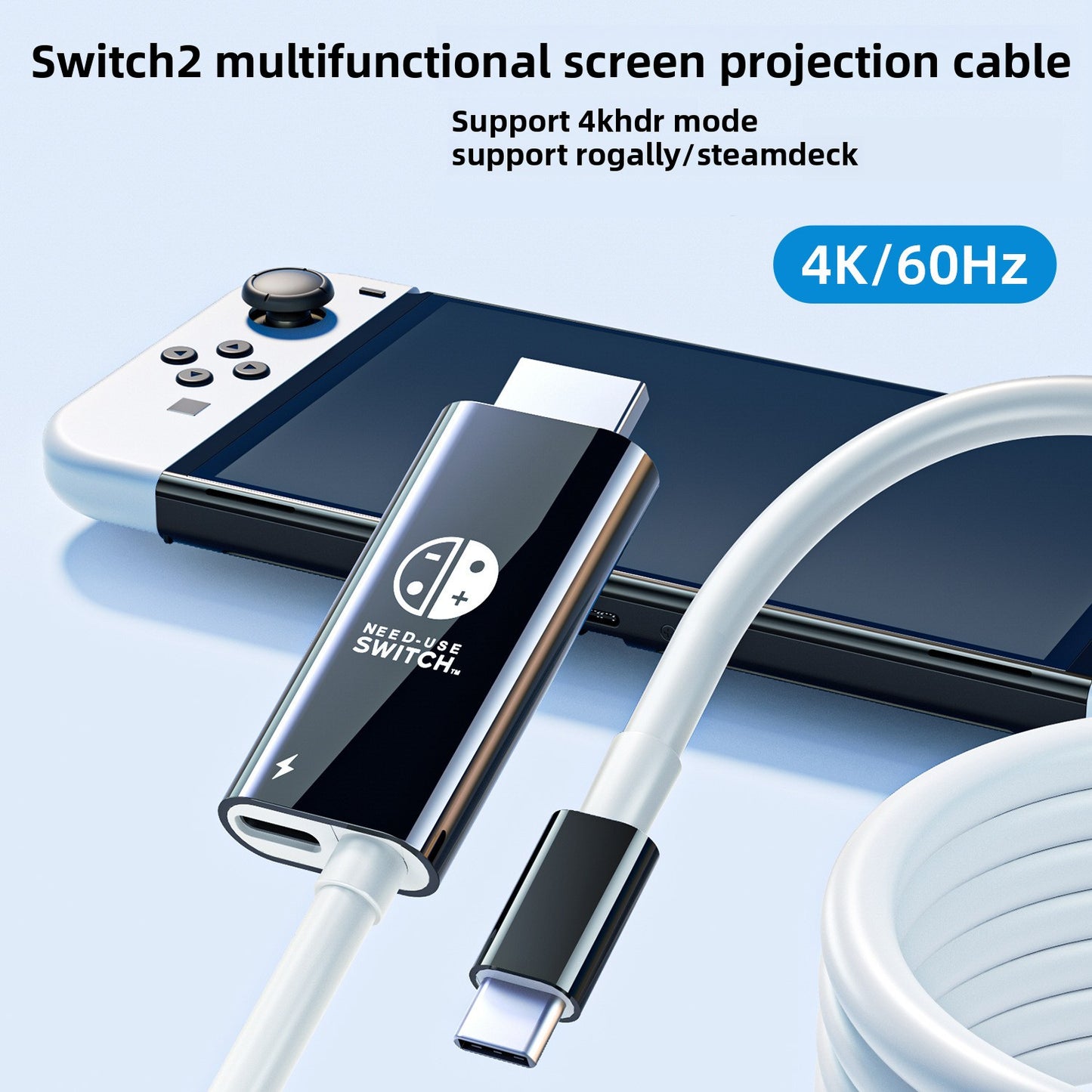 Game console Portable screen projector OLED host converter Dock HDMI 4K 60Hz connection base
