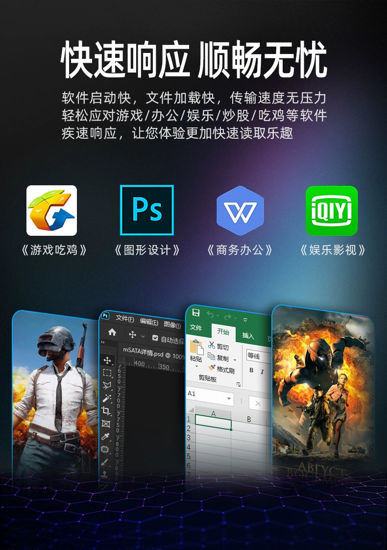 Brand new gold storage star msata solid state drive 128GB laptop desktop SSD512 genuine 64G256GB