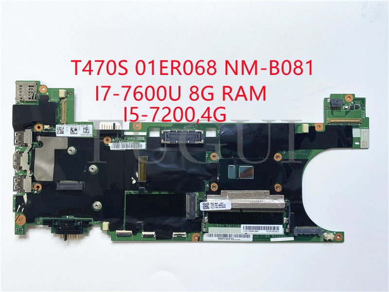 (Shipping fee not include)  motherboard system board T470S NM-B081 I5-7300U I7-7500U 8G I5-7200,4G