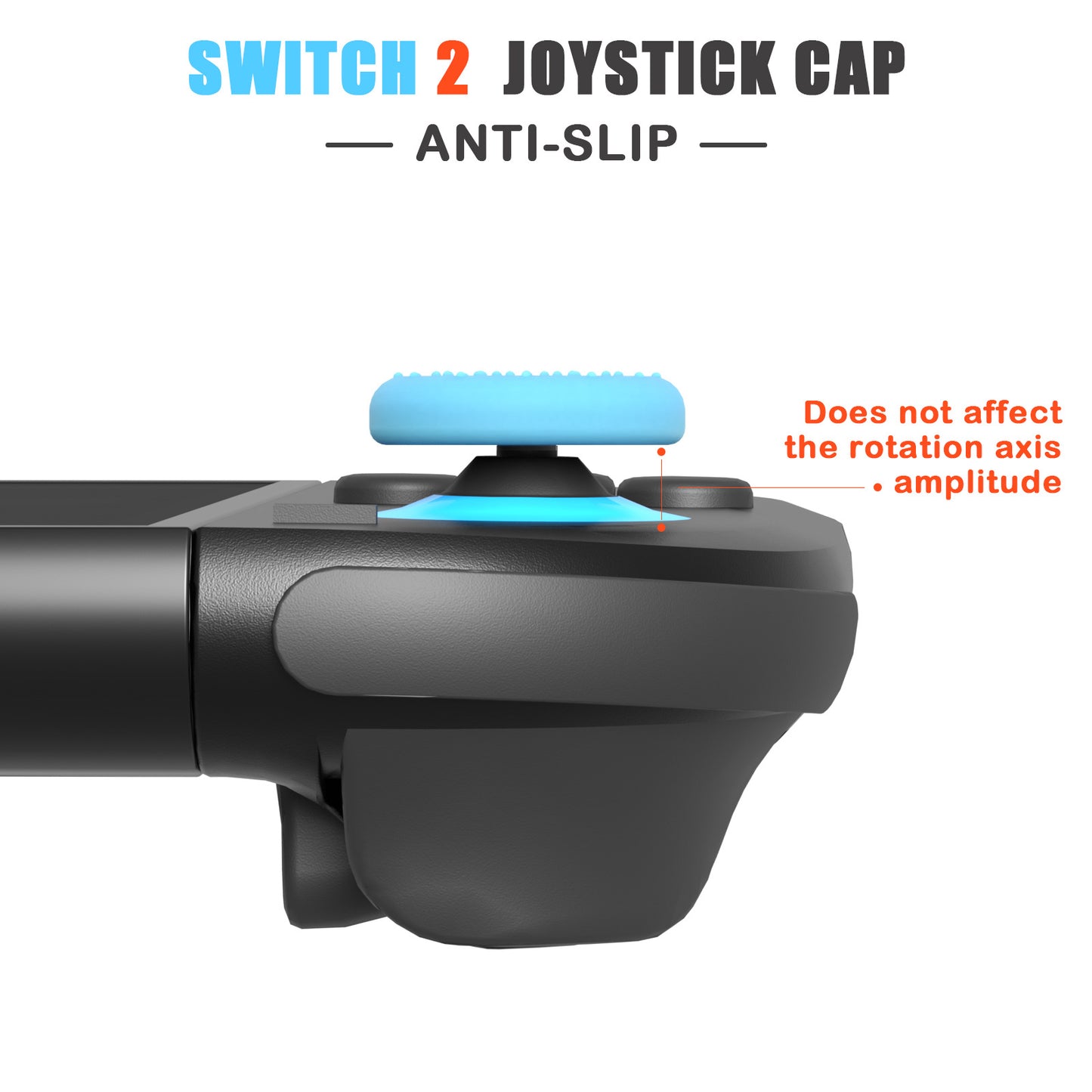 Left and right handle rocker cap for Nintendo Switch 2 rocker cap Rocker 3D non-slip button cap