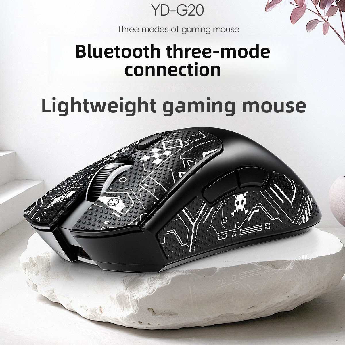 Silver Diao G20 Bluetooth wireless three-mode lightweight mouse game e-sports desktop computer RGB wired