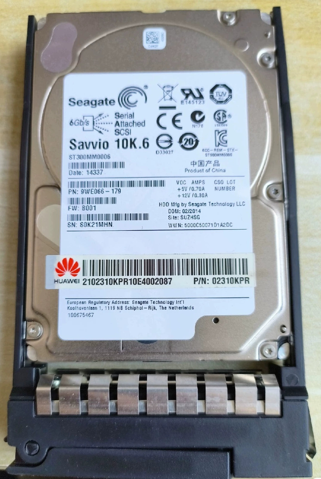 HUAWEI 02310KPR 300G 10K SAS 2.5 RH2288H RH2488V2 RH2285V2 Hard Disk Servicer