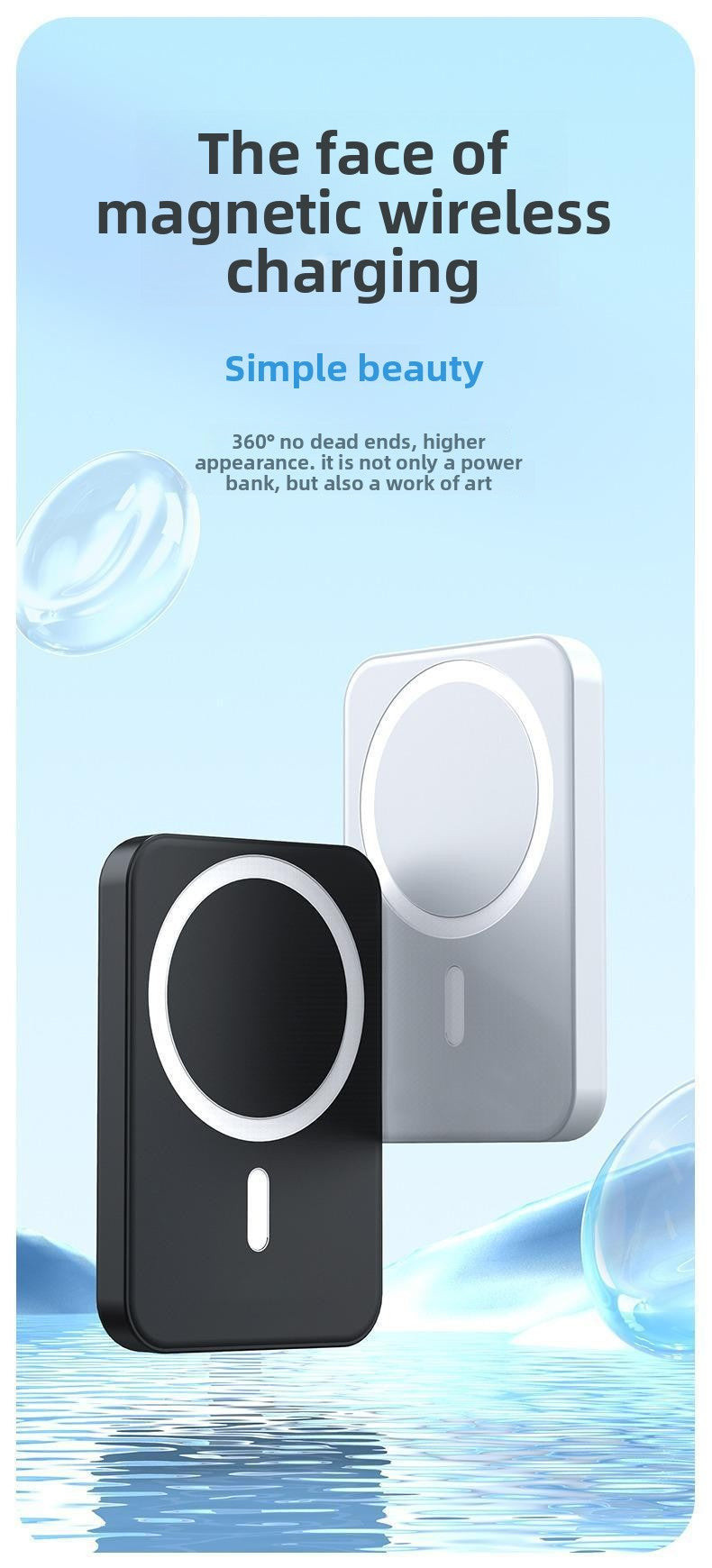 KC certified MagSafe magnetic power bank wireless fast charging large capacity mini power bank