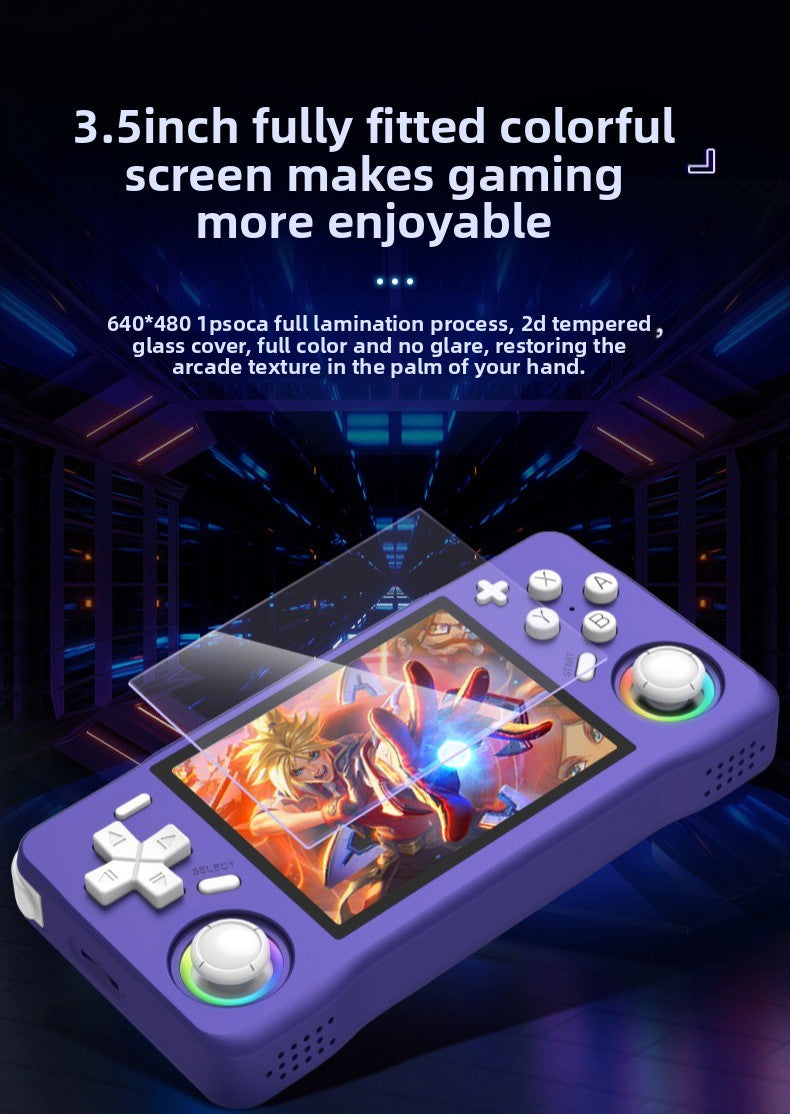 3.5" inch XF35H IPS HD WIFI Online match fight Linux Dual 3D joysticks RGB 4000mAh rechargable supporting 2.4G wireless Gamepad connected games Handheld  Player console