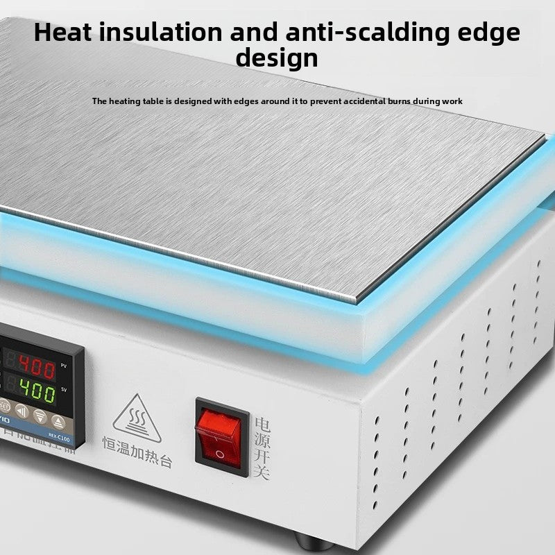 Digital display automatic preheating table heater platform mobile phone maintenance electric heating constant temperature plate led lamp bead dismantling and welding adjustable temperature Repair tools