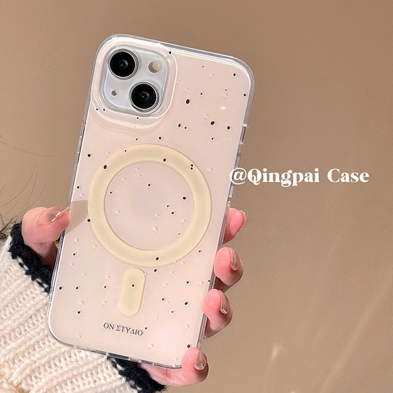 Accessories Korean ins puppy magnetic suction bracket for iPhone15promax mobile phone case Apple 14 new 13 women's models