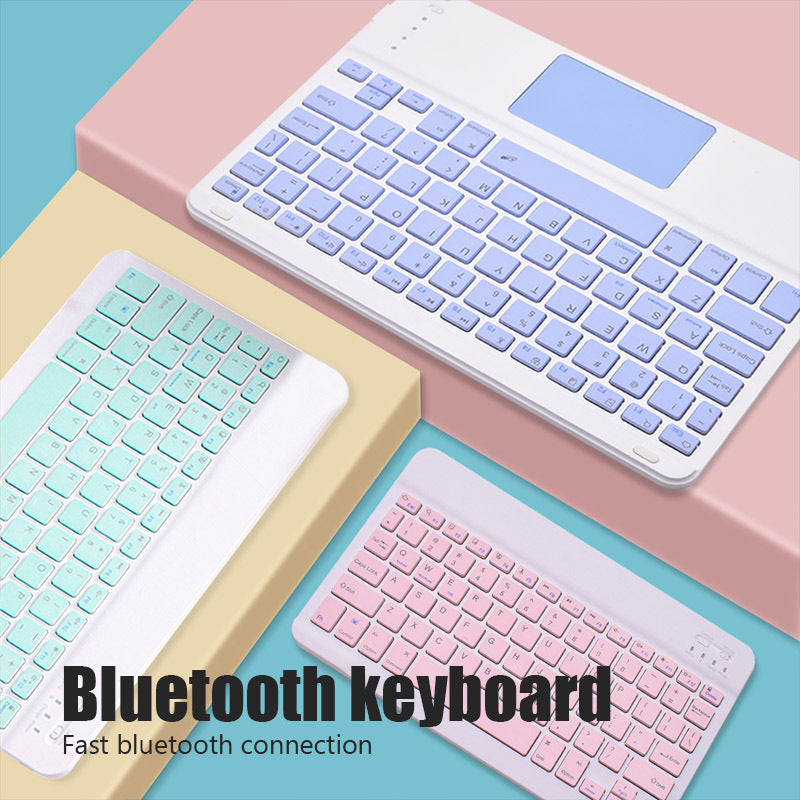 For iPad Samsung Huawei Xiaomi, OnePlus Microsoft Tablet Bluetooth Keyboard Fantastic Touch Keyboard and Mouse Set protective Accessories