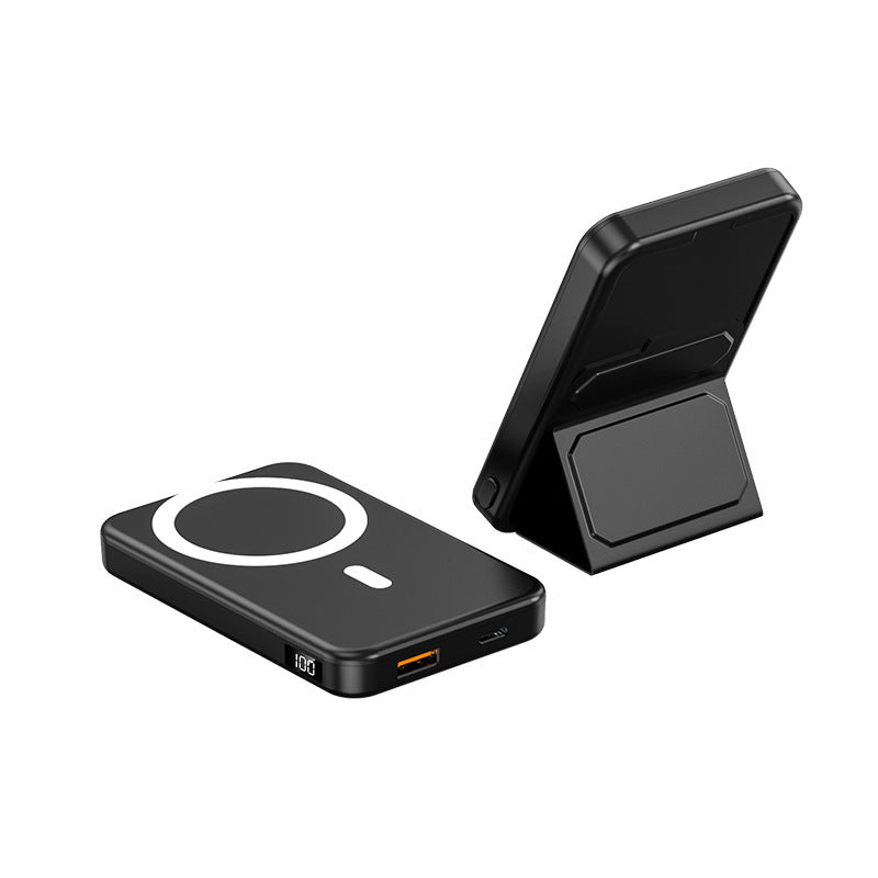 Magnetic fast charging power bank wireless with bracket mini mobile power supply