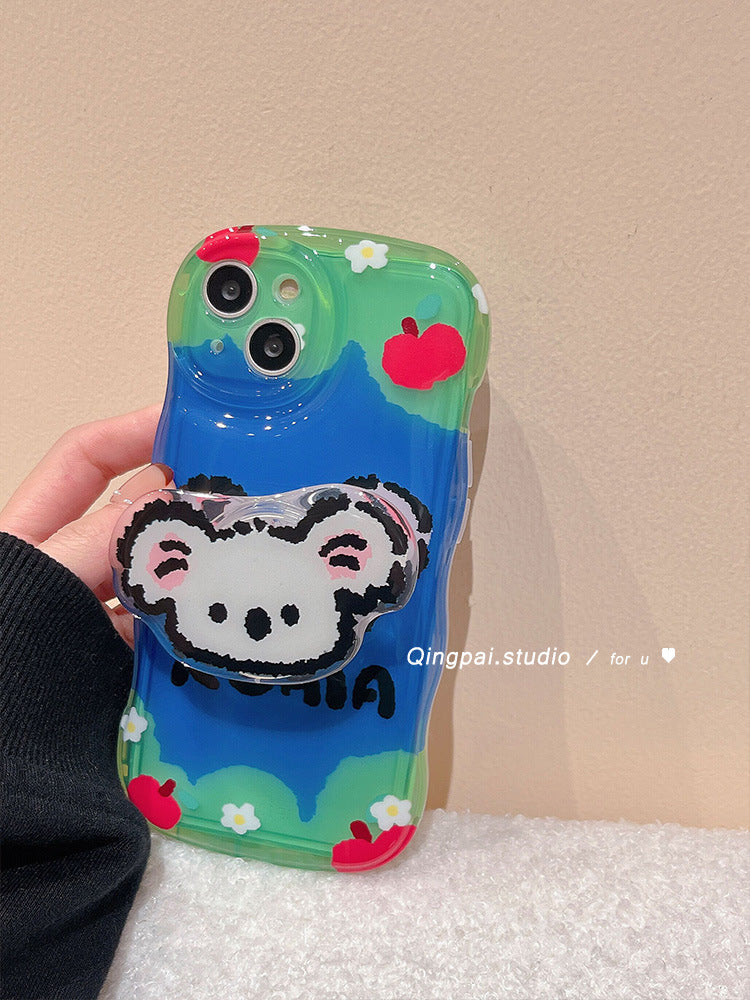 Accessories (Shipping fee not included) Korean koala bracket is suitable for iphone14 mobile phone case cute apple 13promax new 12 women 11 cartoon